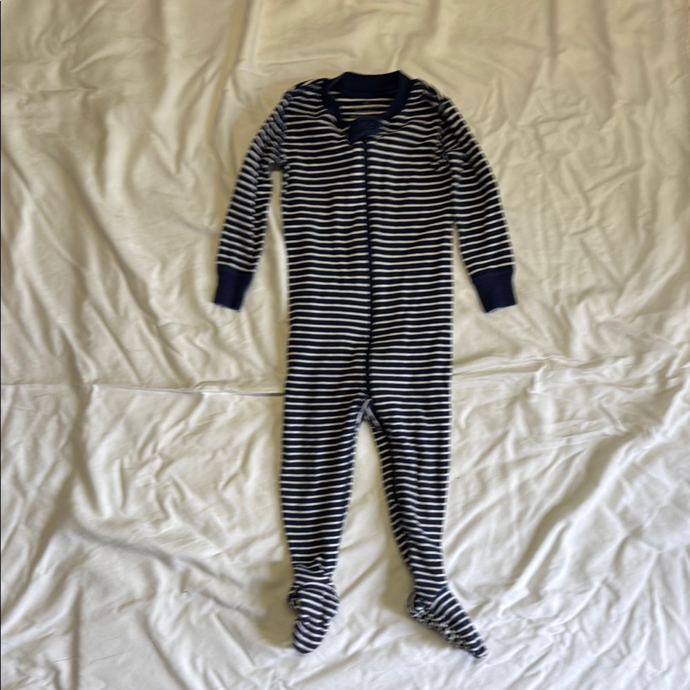 HannaAnderson Striped Navy and White